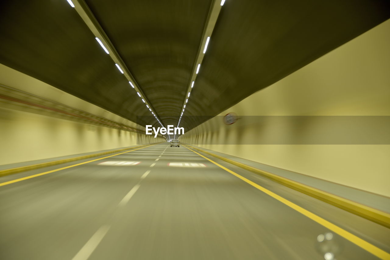 VIEW OF EMPTY TUNNEL