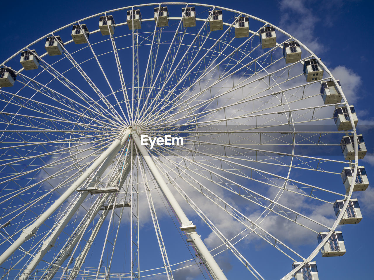 Low angle view of ferris wheel