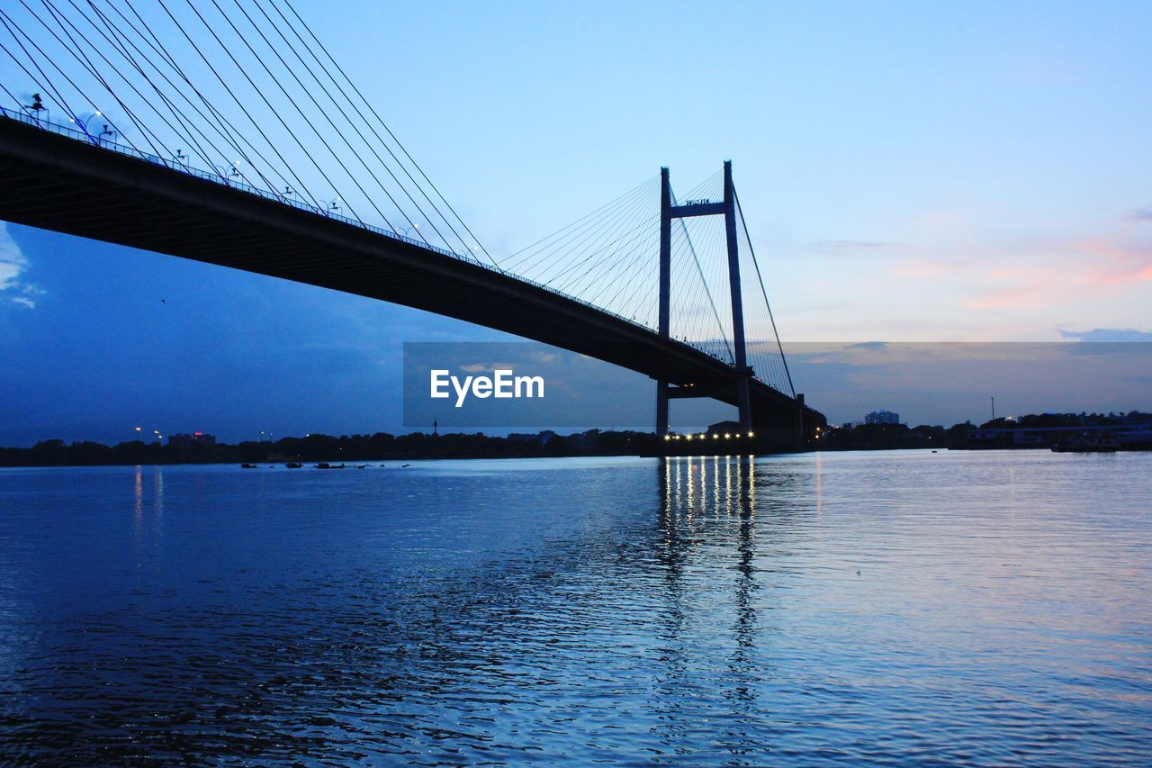 View of bridge against sky during sunset