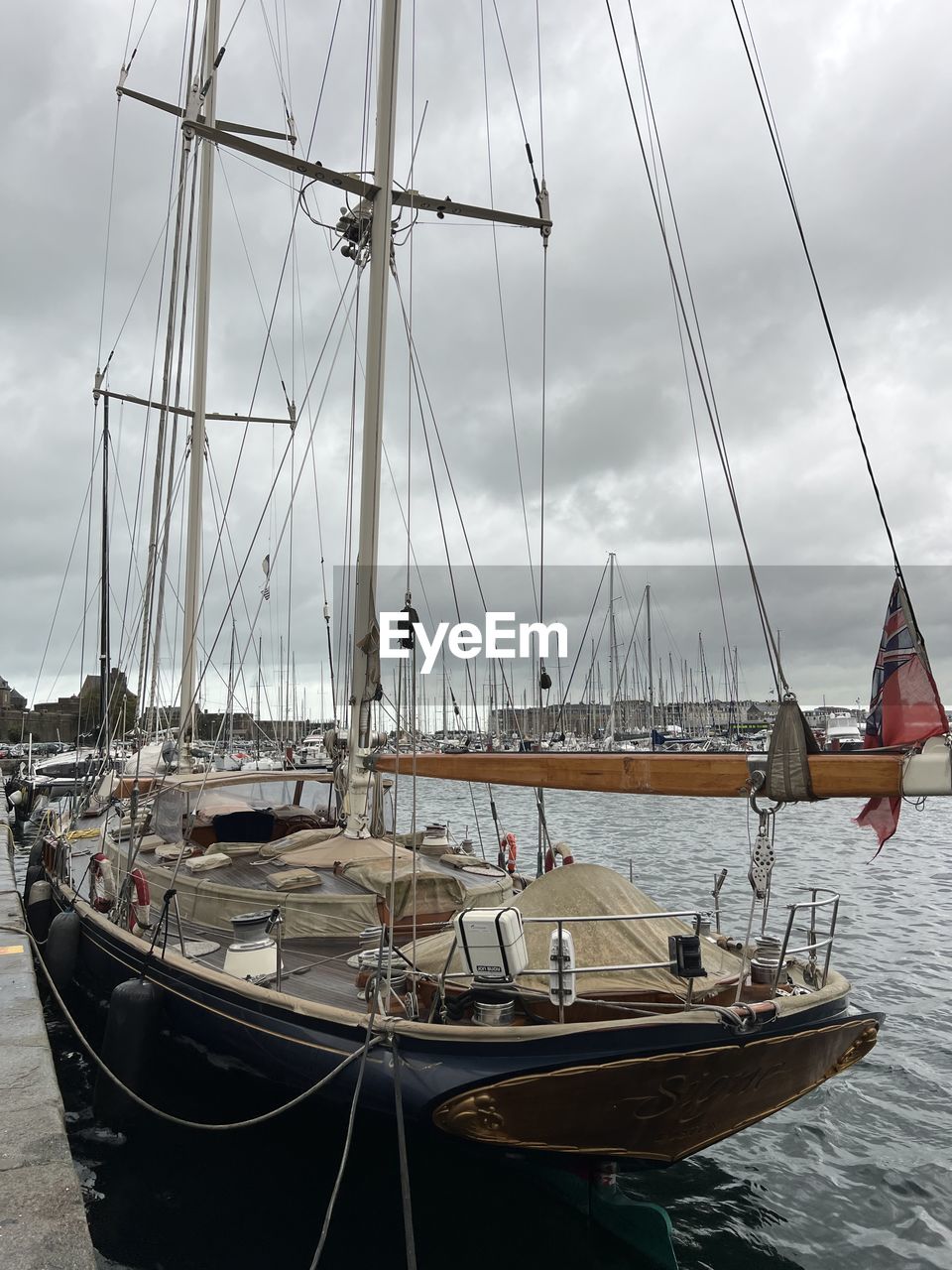 sailing ship, mast, vehicle, cable, sailing, cloud, no people, electricity, nautical vessel, ship, sky, nature, transportation, day, technology, mode of transportation, sailboat, watercraft, boat, low angle view, water, architecture, power line, power generation, outdoors