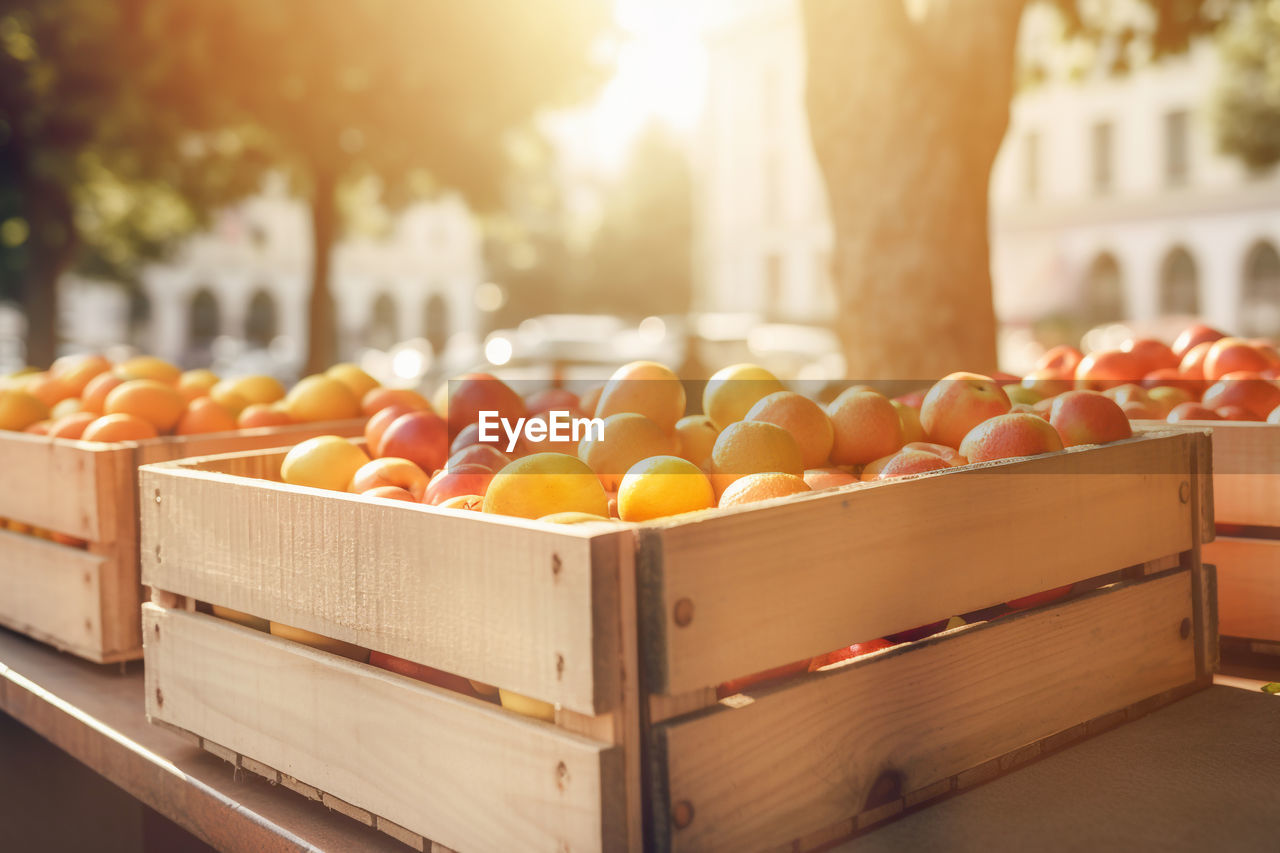 close-up of fruits for sale at market