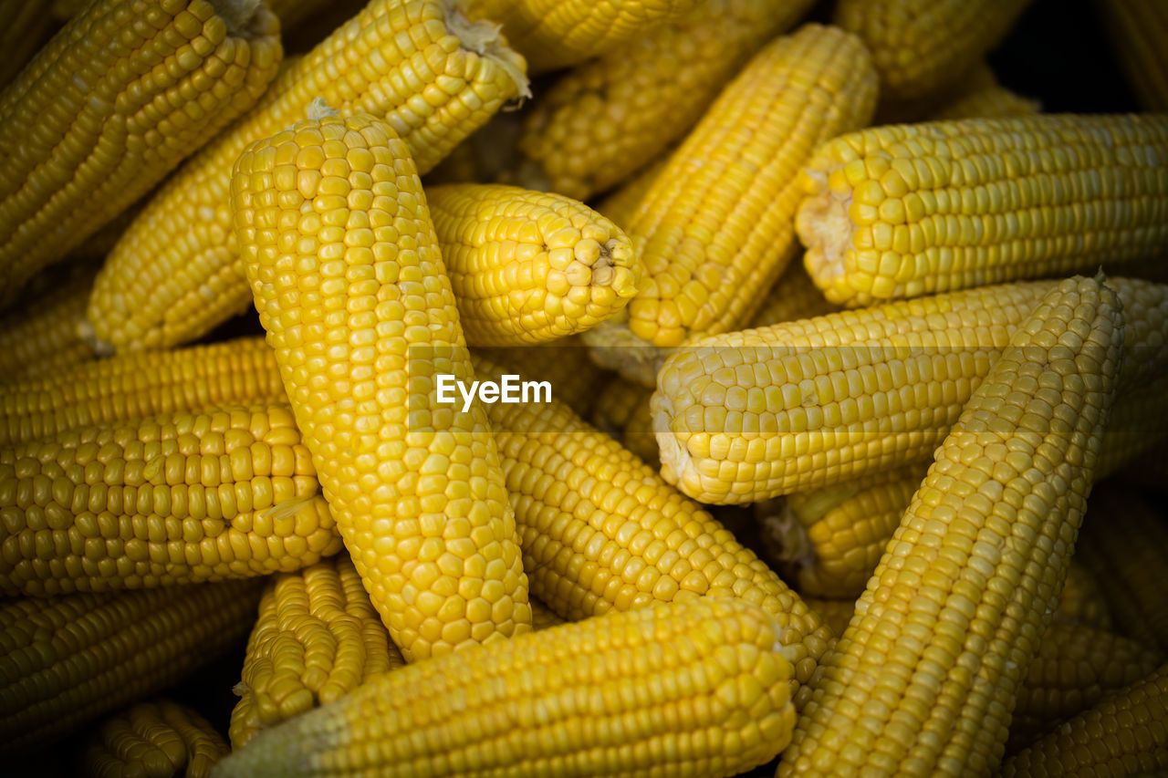 Full frame shot of sweet corns