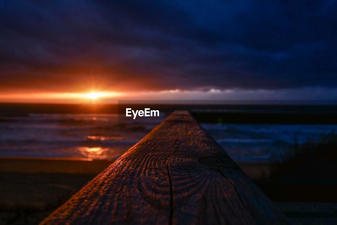 SCENIC VIEW OF SEA DURING SUNSET