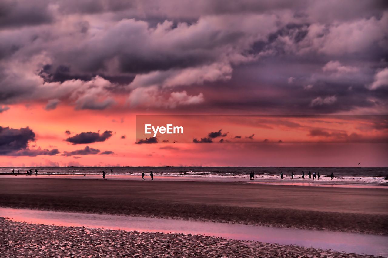 Beach at sunset