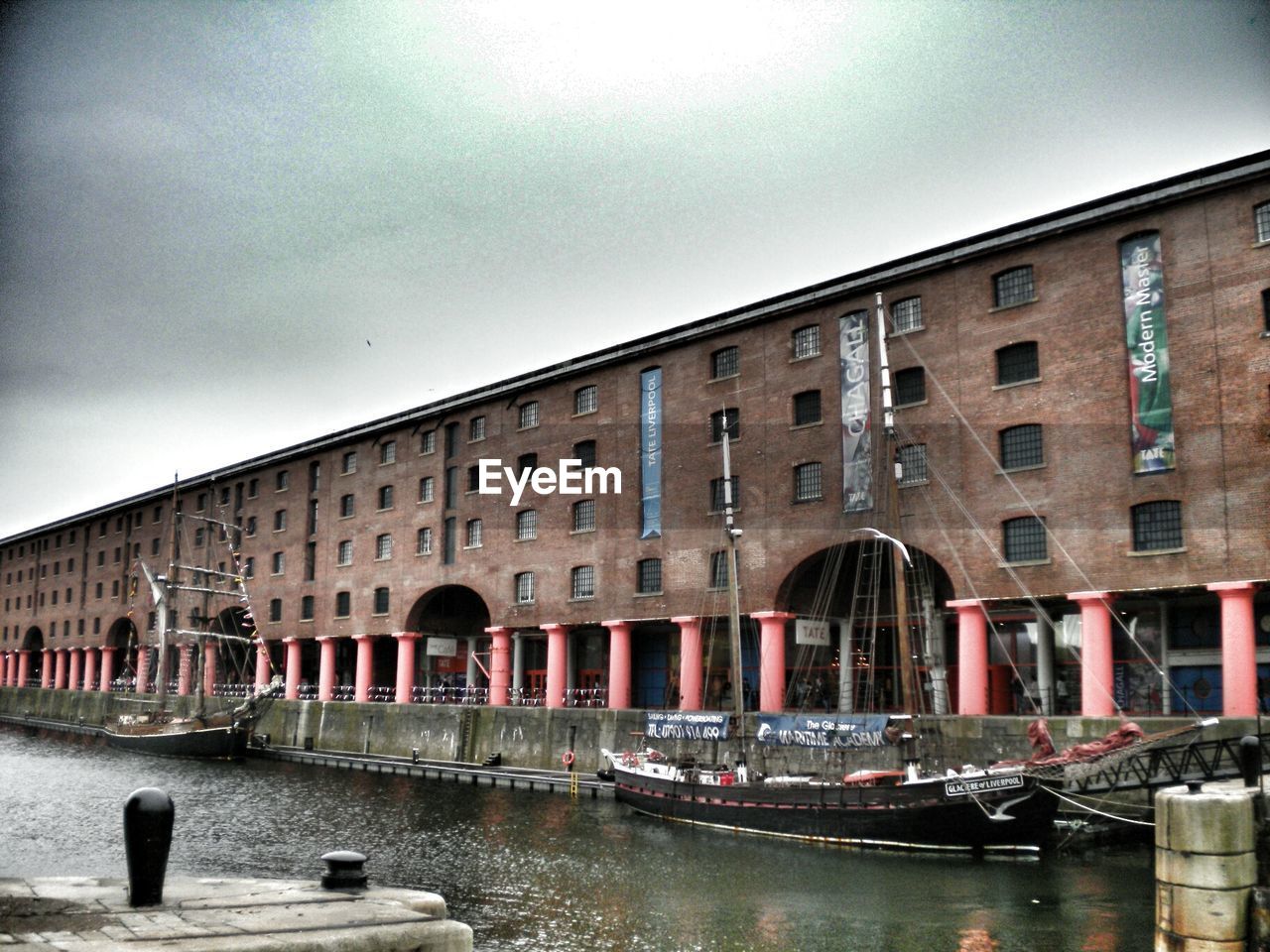 VIEW OF CANAL ALONG BUILDINGS