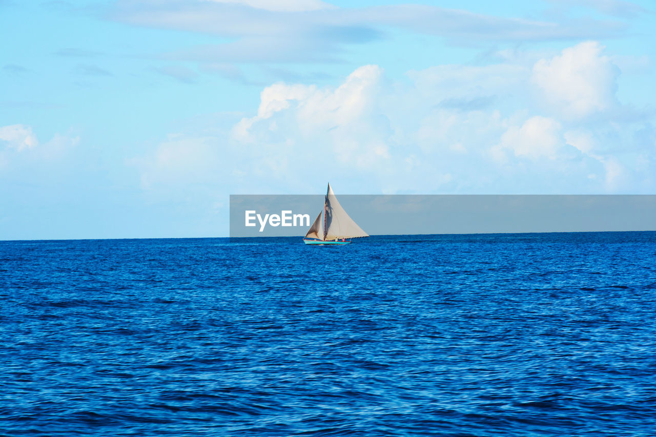 Sailboat in the ocean