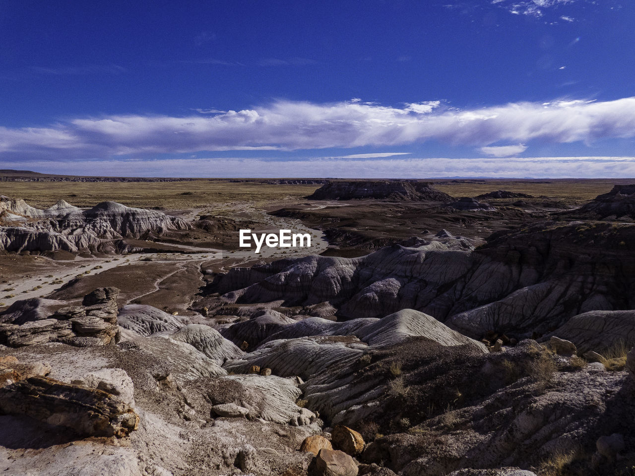 AERIAL VIEW OF ROCKS ON LAND