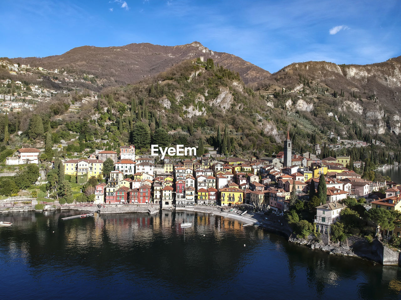 Landscape of varenna on lake como