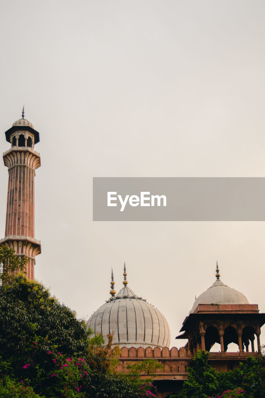 MOSQUE AGAINST CLEAR SKY