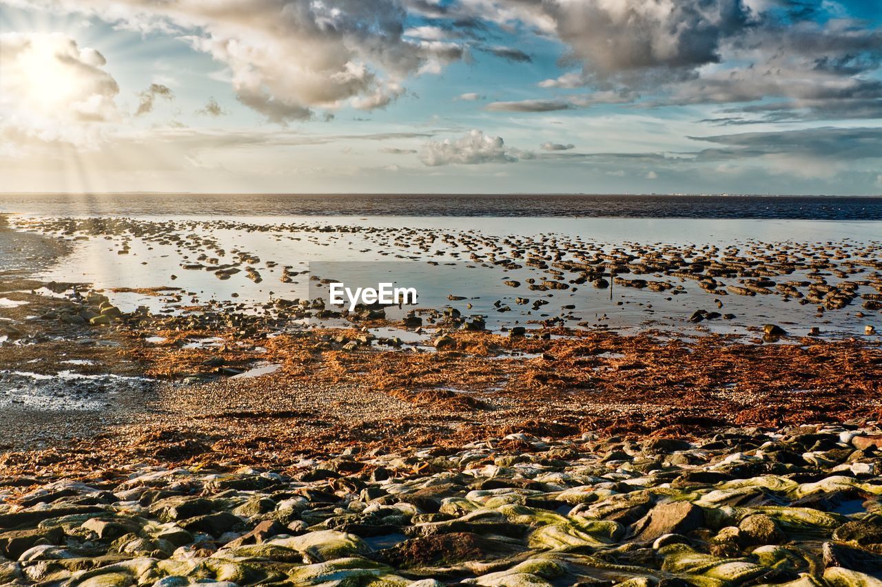 AERIAL VIEW OF SEA AGAINST SKY