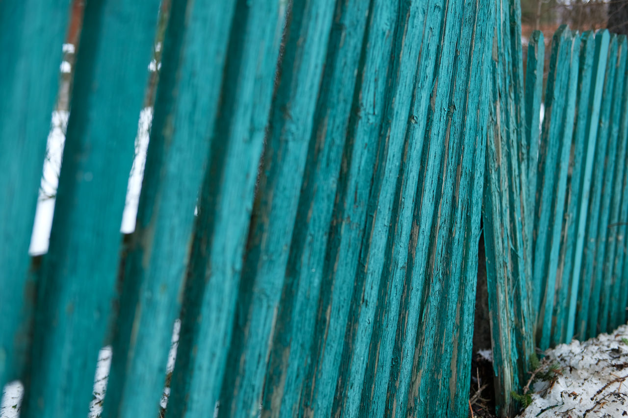 Close-up of wooden fence