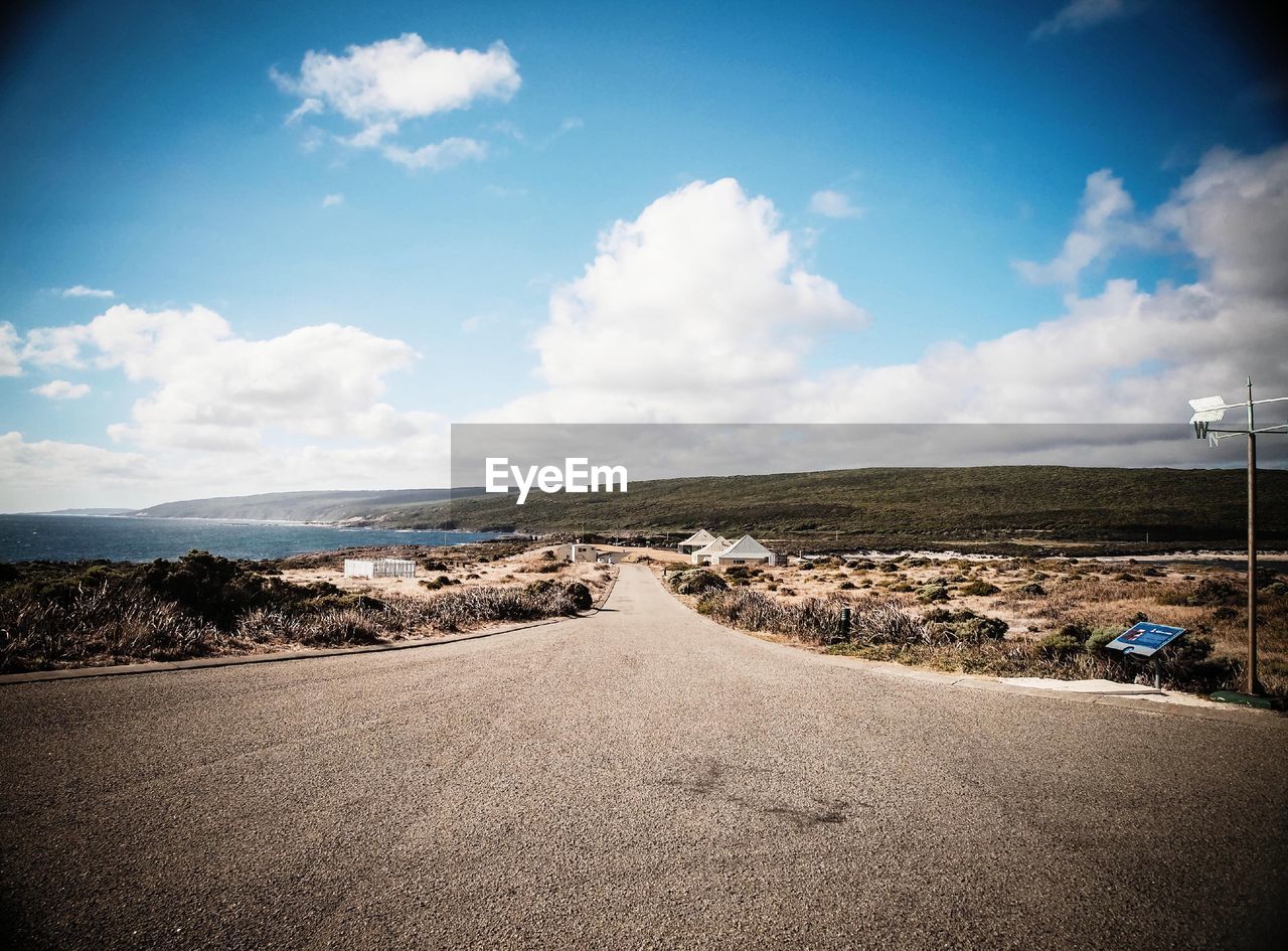 VIEW OF SEA AGAINST CLOUDY SKY