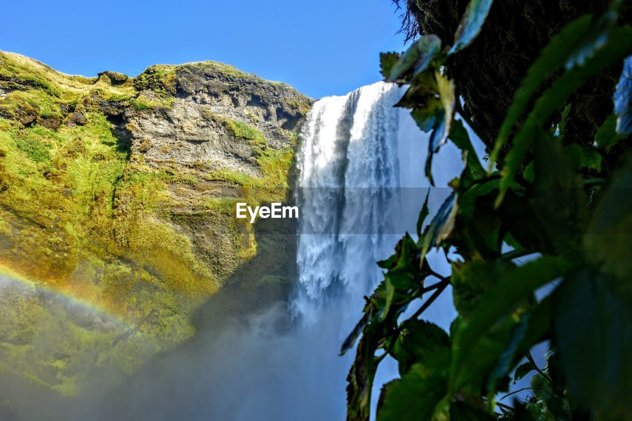 SCENIC VIEW OF WATERFALL