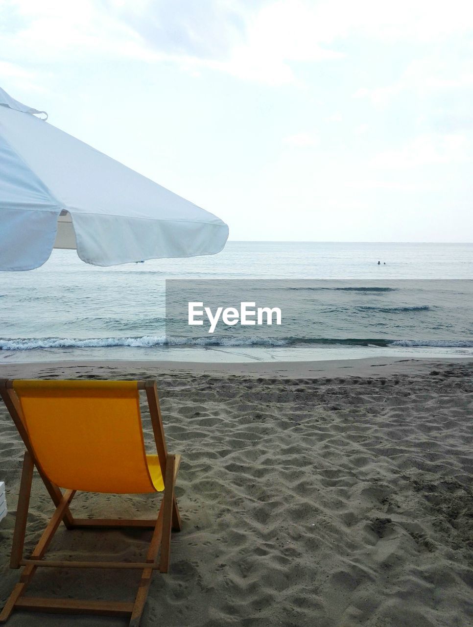 Isolated chair on the beach