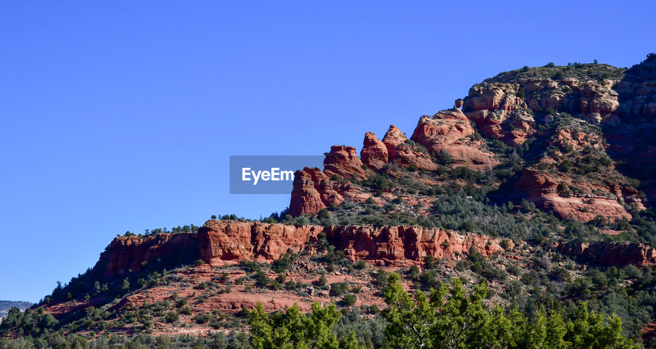 Arizona rock formations under blue sky