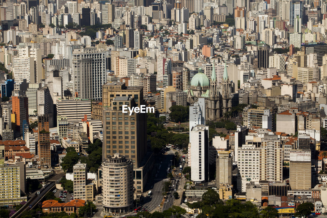 Sao paulo brazil city aerial view. high quality photo