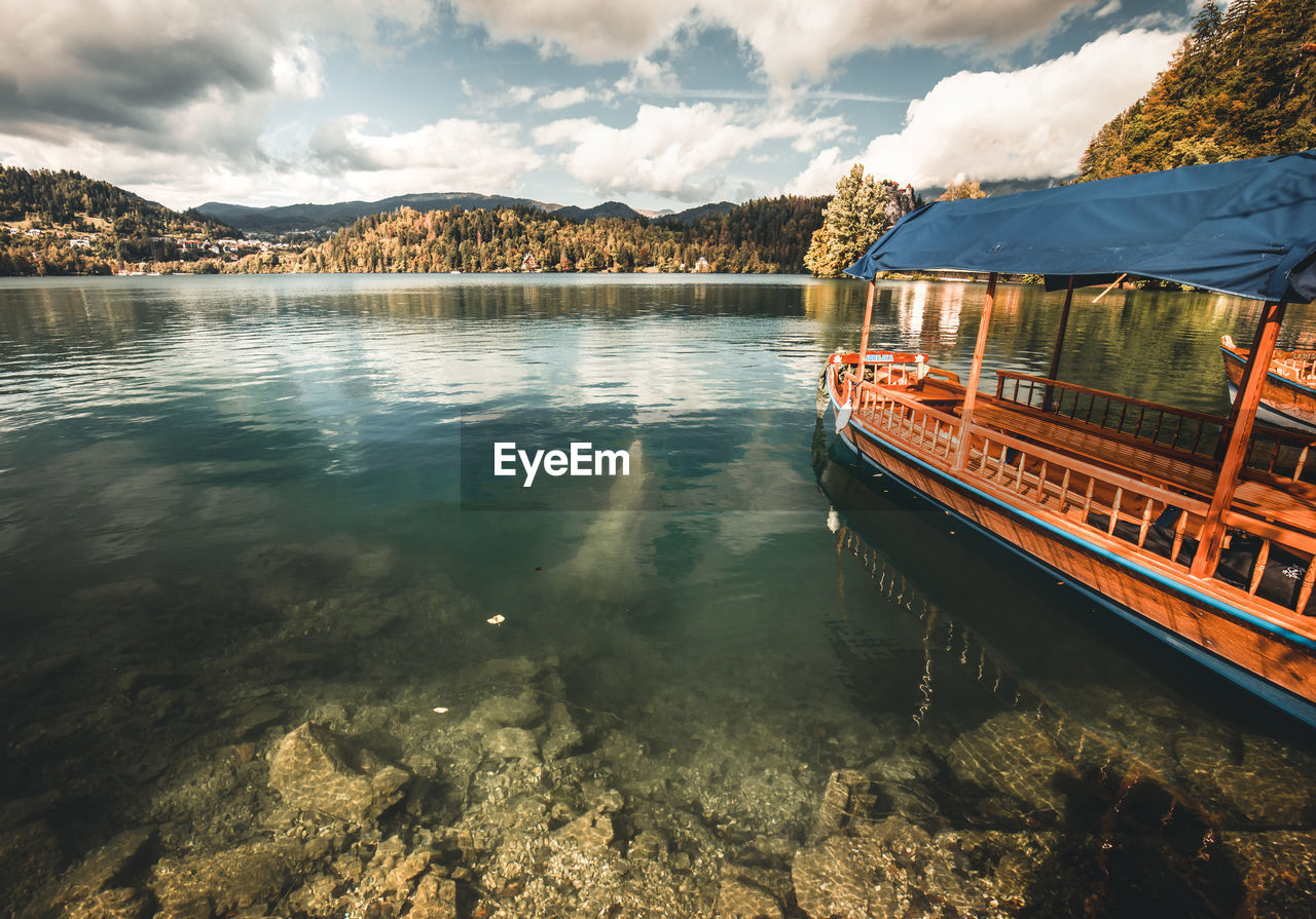 PANORAMIC VIEW OF LAKE AGAINST SKY