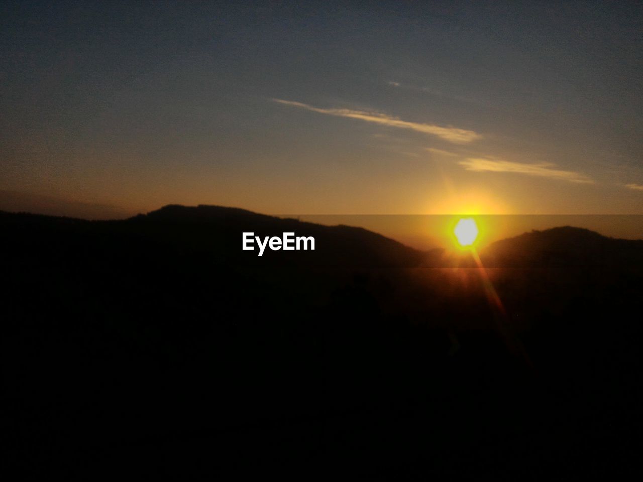 SILHOUETTE MOUNTAINS AGAINST SKY DURING SUNSET