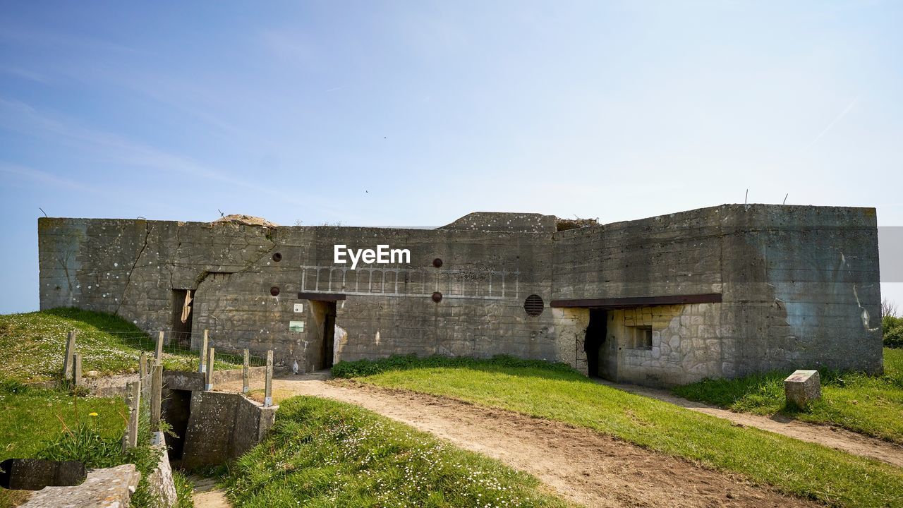 Westwall bunkers in azeville, normandy, france