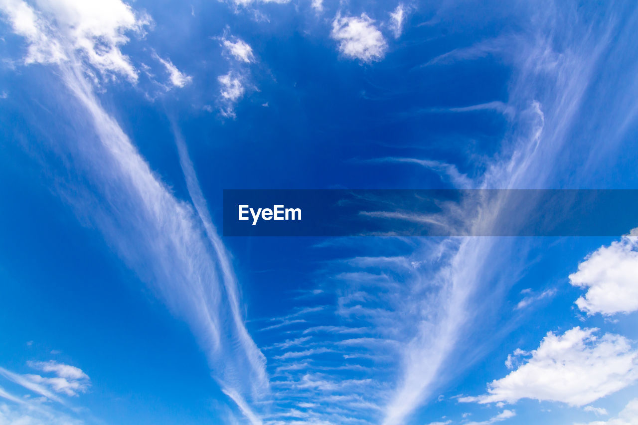 Low angle view of clouds in sky