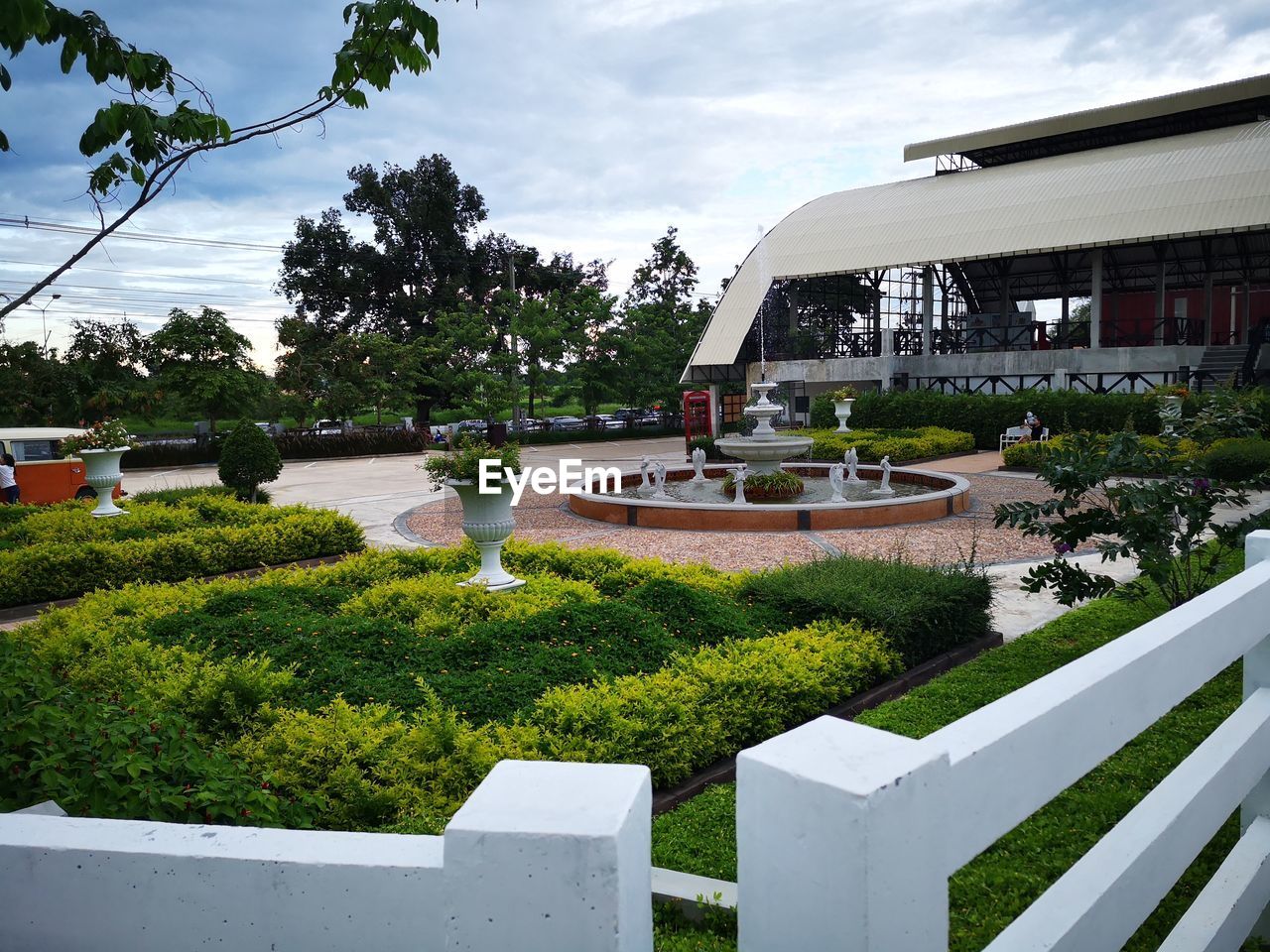 VIEW OF SWIMMING POOL AGAINST BUILDING