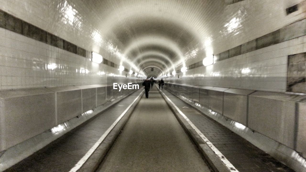 UNDERGROUND WALKWAY IN TUNNEL