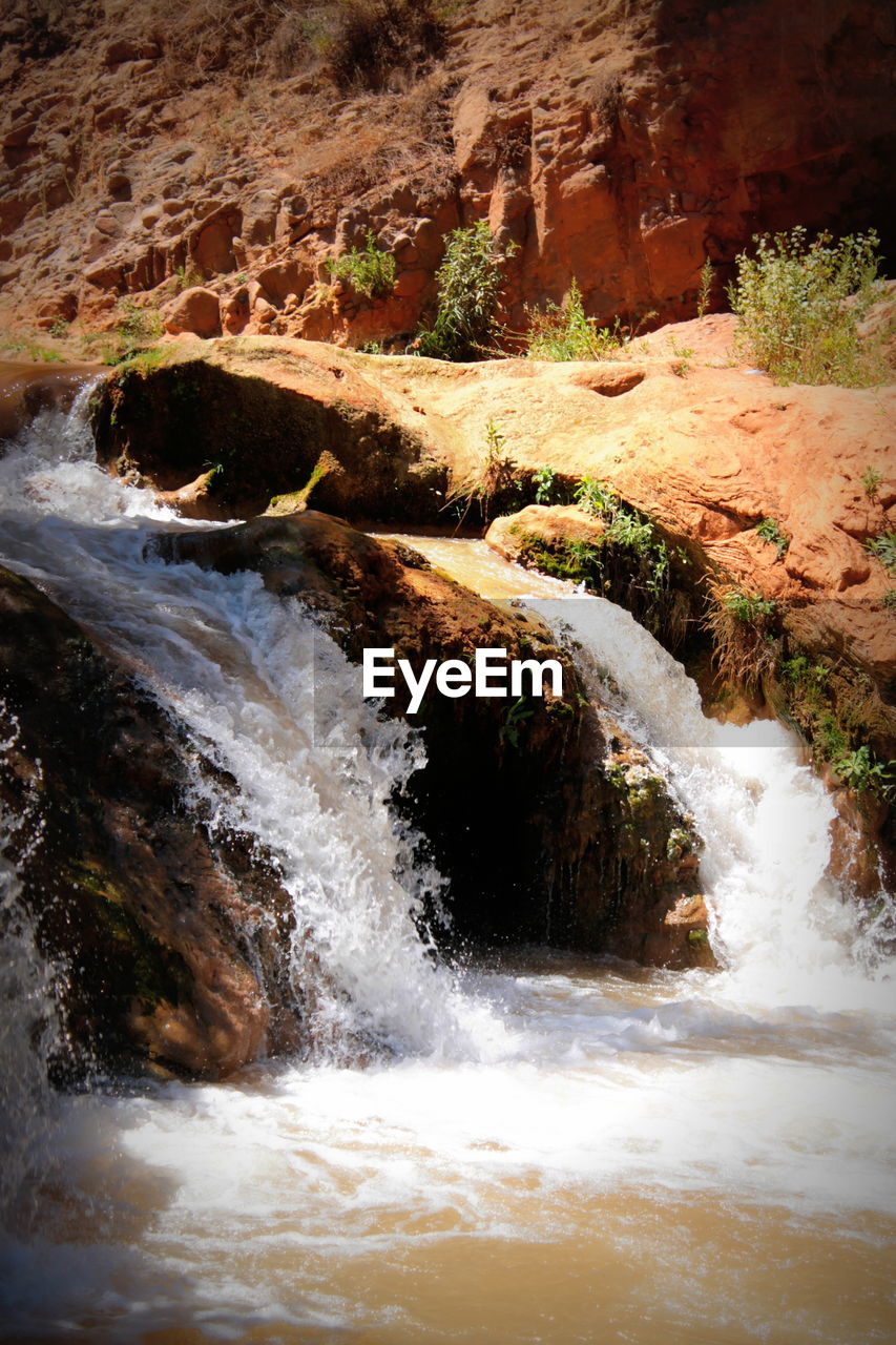 SCENIC VIEW OF WATERFALL