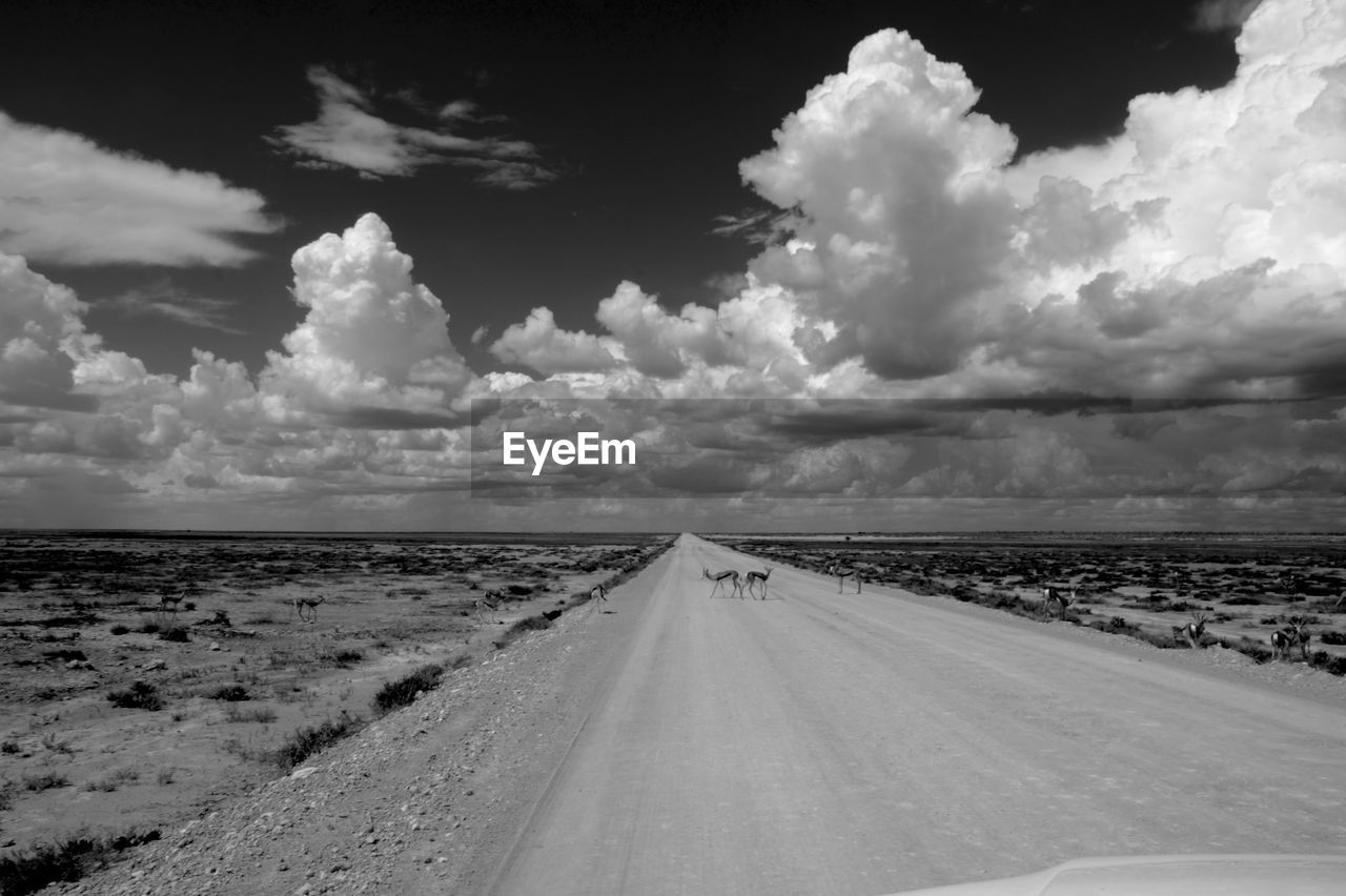 EMPTY ROAD AGAINST SKY