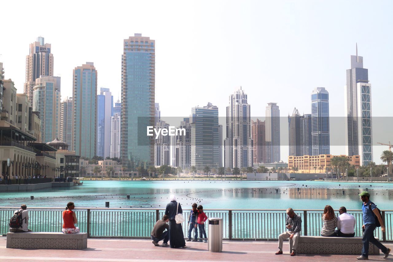 VIEW OF SKYSCRAPERS AT SEASIDE