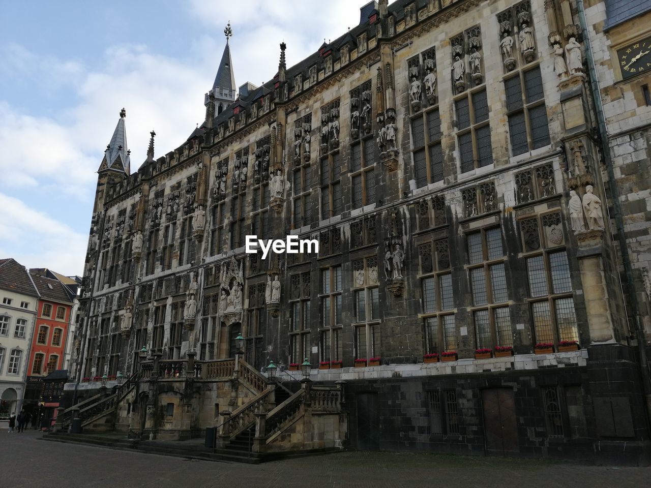 Low angle view of building against sky