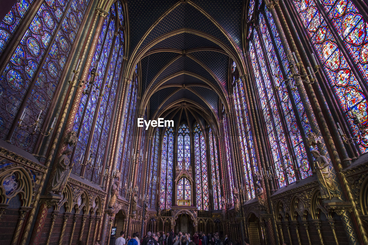 Low angle view of ceiling in church