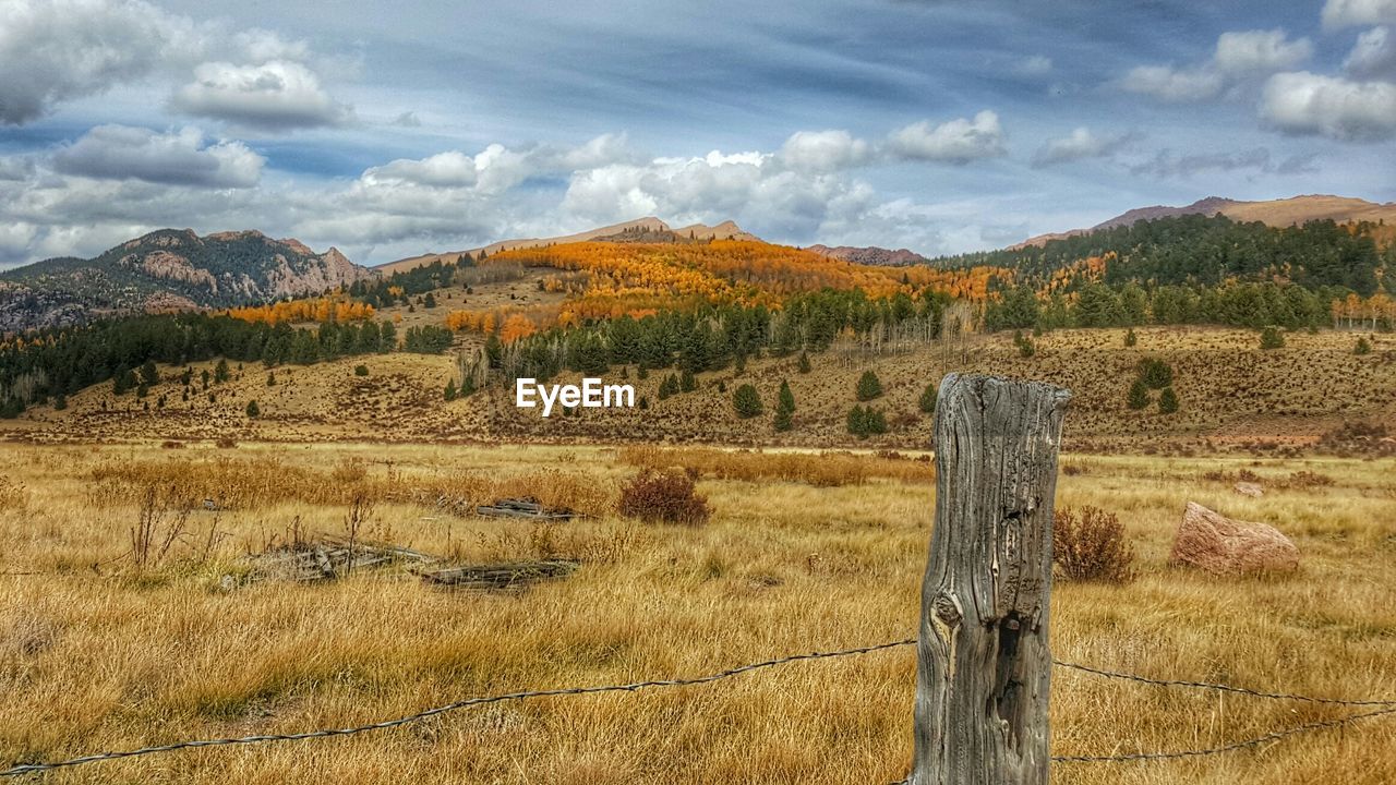 Fence against mountains