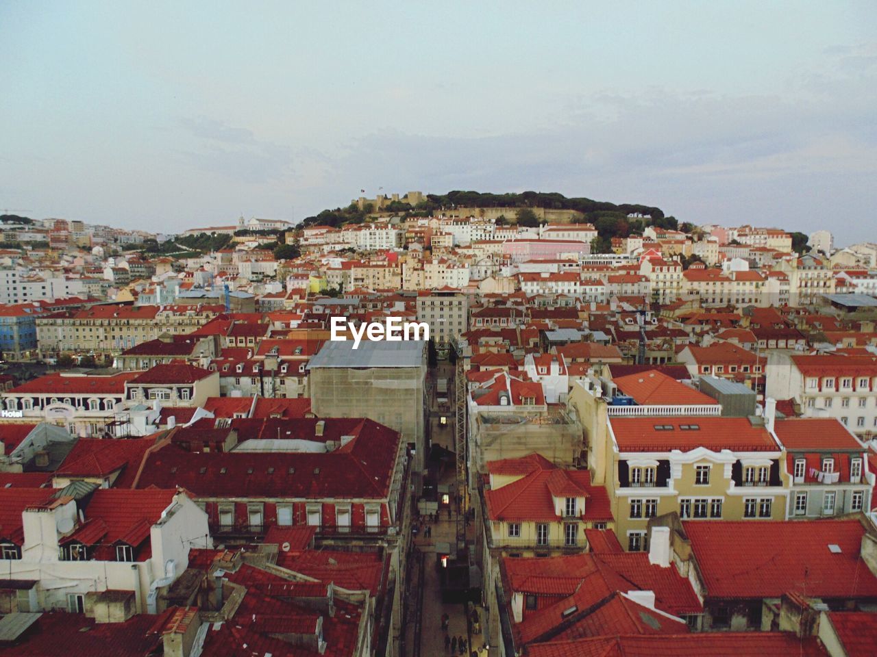 View over lisbon. s. jorge's castle.