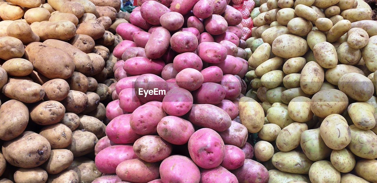 Full frame shot of potatoes 