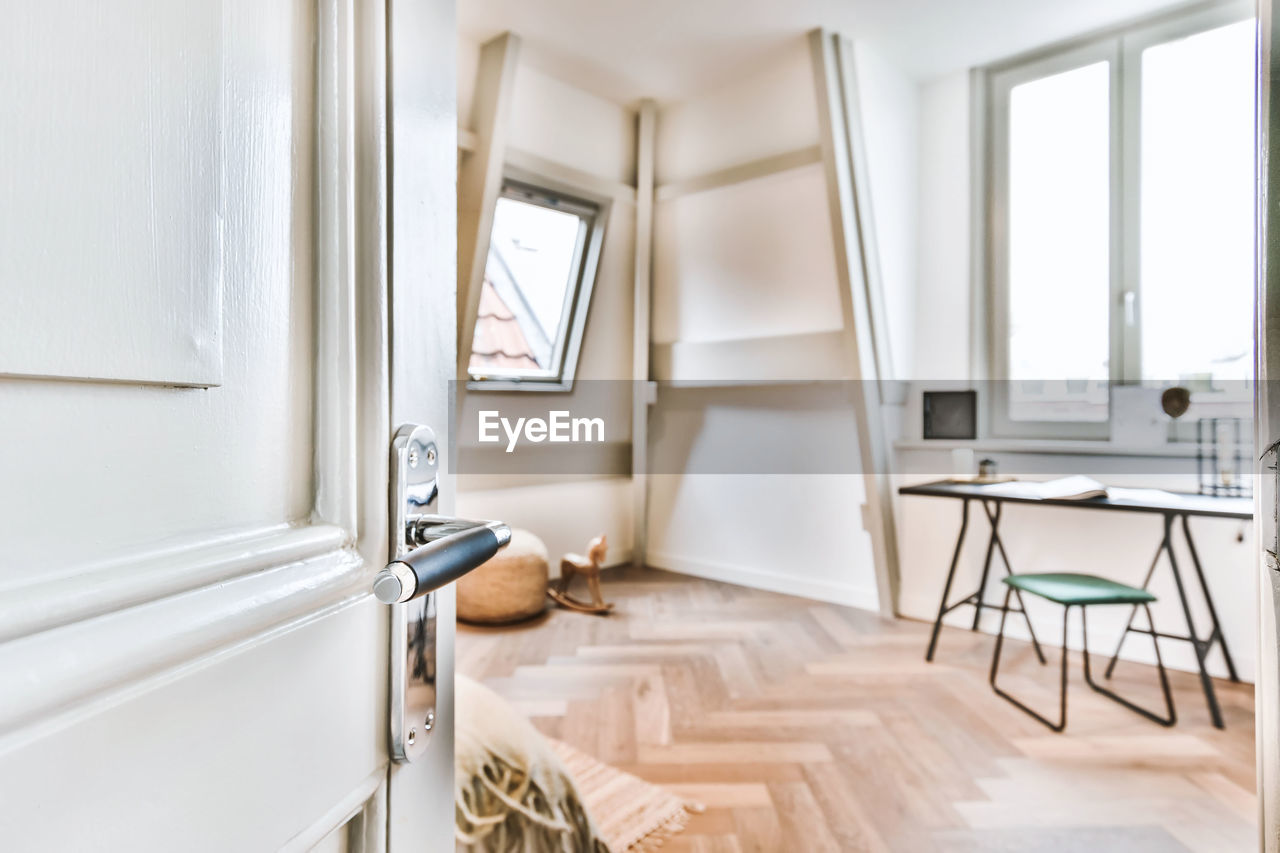 Interior of loft apartment