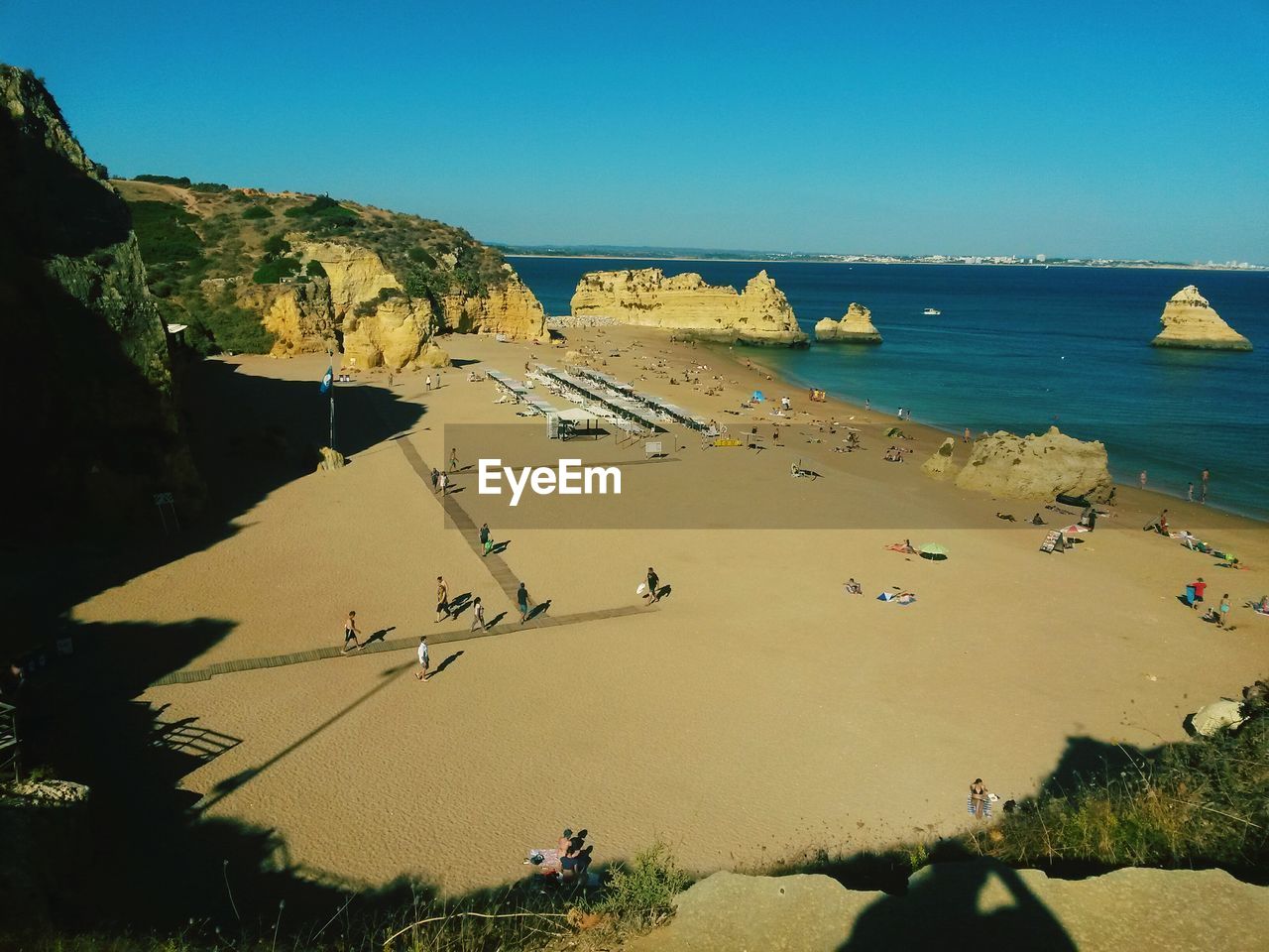 Scenic view of beach