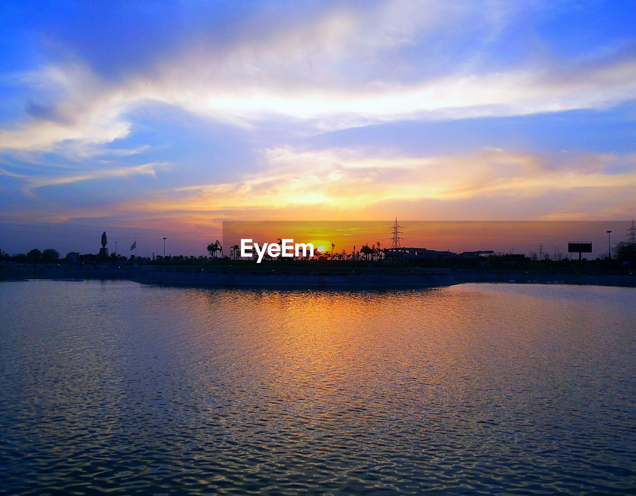 SCENIC VIEW OF SEA DURING SUNSET