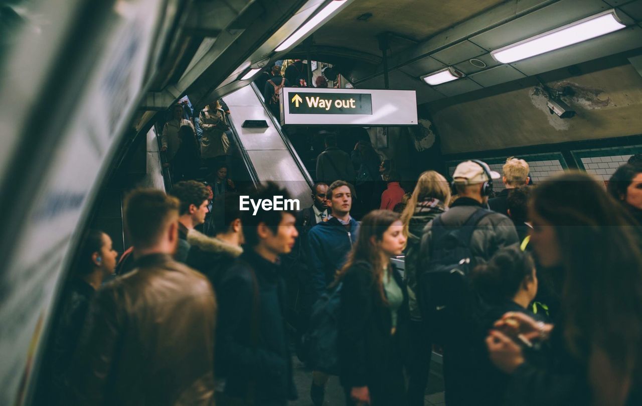 PEOPLE ON SUBWAY STATION