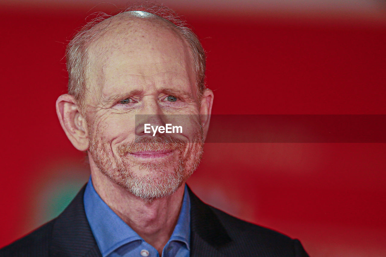 Ron howard performs red carpet in rome