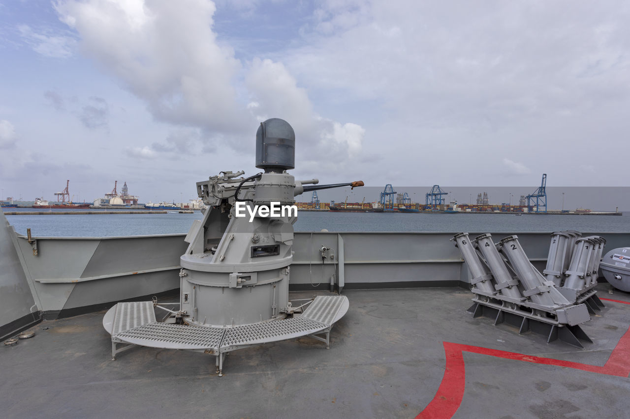 warship, naval ship, vehicle, ship, sky, cloud, destroyer, navy, transportation, battleship, architecture, water, nature, watercraft, nautical vessel, no people, mode of transportation, day, outdoors, built structure, aircraft carrier, travel