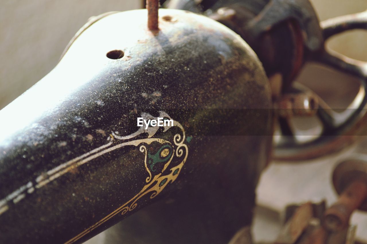 HIGH ANGLE VIEW OF METAL