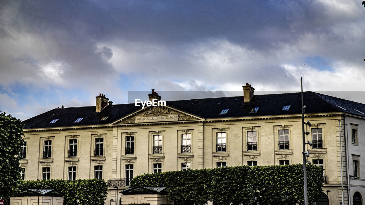 Low angle view of building against sky