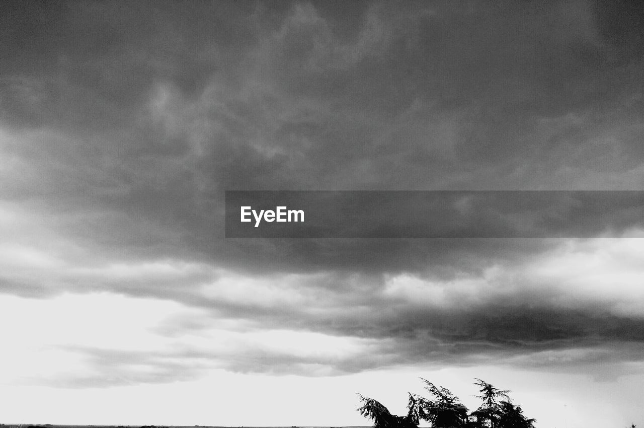 Low angle view of cloudy sky