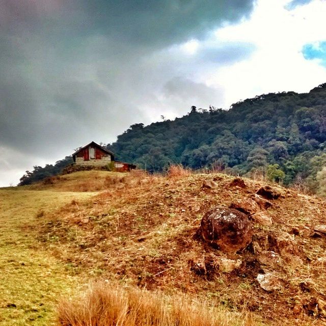 VIEW OF LANDSCAPE AGAINST CLOUDY SKY