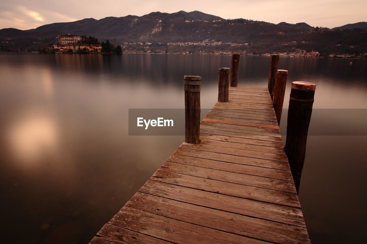 Pier over lake