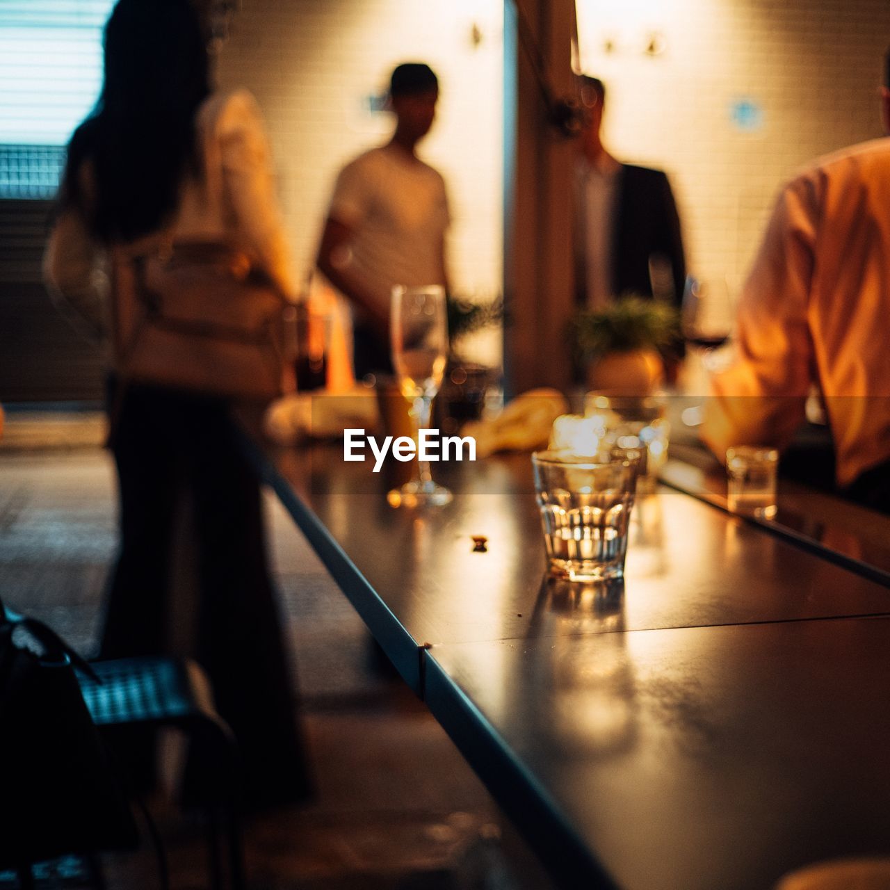 People at bar counter