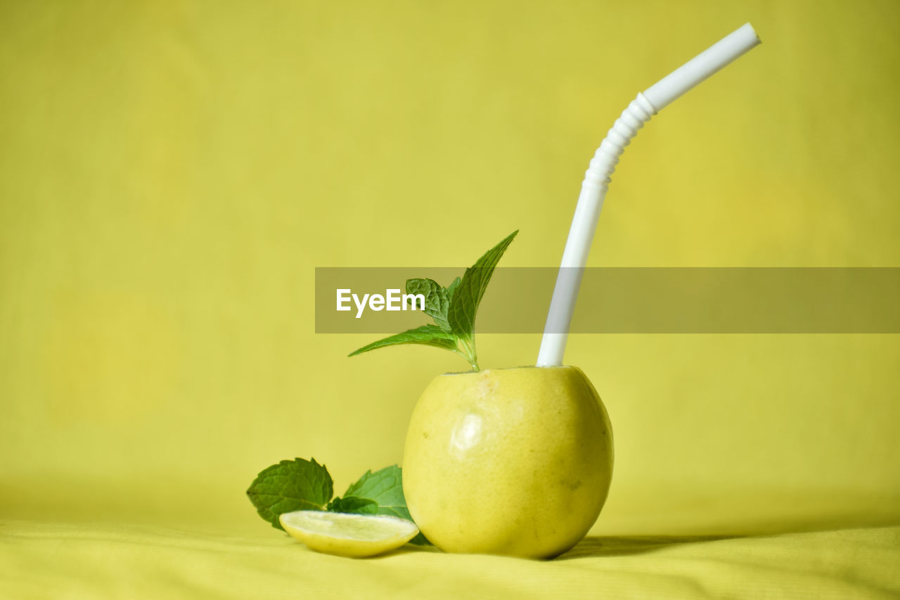 close-up of granny smith apple on plant