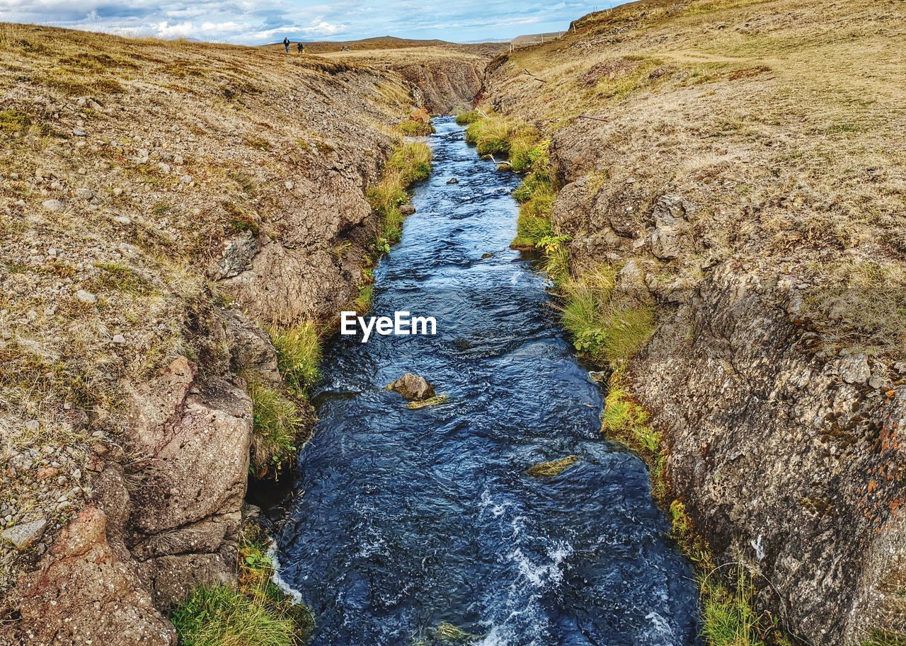 A flowing river in northern iceland 