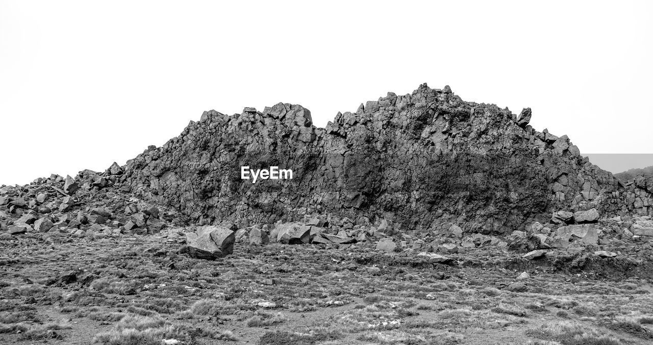 ROCK FORMATIONS AGAINST SKY