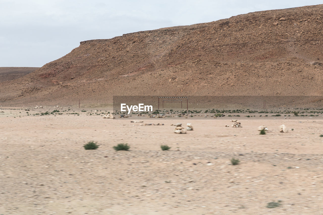 Scenic view of desert against sky